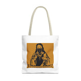 Religious Graphic Tote Bag — "God Money Power" Spiritual Streetwear Tote