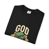 God Power T-Shirt — Faith Graphic Tee with Vintage Tank Illustration