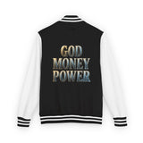 Letterman Jacket — GOD MONEY POWER Varsity Jacket