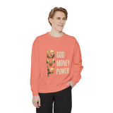 Sweatshirt — G.M.P. Gold Logo "God Money Power" Casual Graphic Sweatshirt