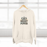 God Money Power Hoodie — Graphic Faith & Hustle Pullover