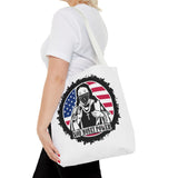 Patriotic 'God Money Power' Tote Bag - Americana Streetwear Canvas Tote