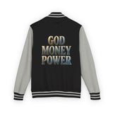 Letterman Jacket — GOD MONEY POWER Varsity Jacket
