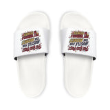 Men's Slide Sandals — 'If You Got Time, Hustle for the Money' Graphic Strap