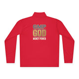 Quarter-Zip Pullover — GMP GOD Money Power Graphic Pullover