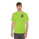 God Money Power Pyramid Polo Shirt — Vintage Pyramid Graphic Men’s Sport Polo