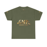 GMP "God Money Power" Tee - Gold Logo Graphic T-Shirt