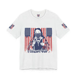 God Money Power Tee — Patriotic Bandana Saint Graphic T-Shirt
