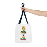 God Money Power Tote Bag — Christian Faith & Prosperity Graphic Tote
