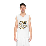 GMP "God Money Power" Basketball Jersey – Gold Script Athletic Tank