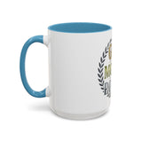 God Money Power Accent Coffee Mug — Inspirational Faith & Success Ceramic Mug (11/15 oz)