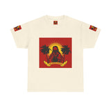 Surf Saint T‑Shirt — Vintage Palm Beach Vibes ("Our Savior Protects" Banner)