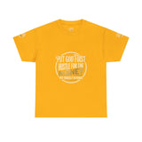 Money Graphic Tee — "Money" Gold Lettering Casual Cotton Shirt
