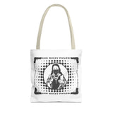 Tote Bag — "God Money Power" Retro Saint Graphic Tote