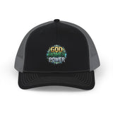 God, Money, Power Trucker Cap - Faith & Hustle Snapback Hat