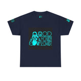 God Money Power Tee — Retro Neon Graphic T-Shirt