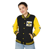 Letterman Jacket - Retro Palm Grove Graphic Varsity Jacket
