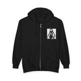 Jesus with Bandana Zip Hoodie – Streetwear Religious Graphic Full-Zip