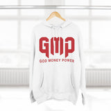 GMP 'God Money Power' Hoodie – Bold Red Logo Fleece Pullover