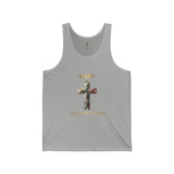 GMP Cross Tank Top — "God Money Power" Floral Cross Spiritual Graphic Tank