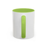 GMP God Money Power Accent Coffee Mug — Colorful Motivational Tea Cup (11/15 oz)