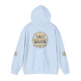 God Money Power Hoodie – Gold Globe Graphic Religious Streetwear