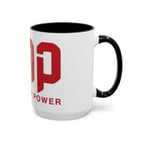 GMP Coffee Mug — Good Money Power Red Accent Ceramic Mug (11/15oz)