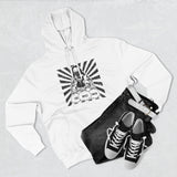 Hoodie “God Money Power” Graphic Pullover — Retro Boxing Design