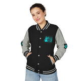 Letterman Jacket — "GOD MONEY POWER" Retro Graphic Varsity Jacket