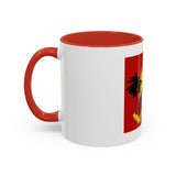 God Money Power Coffee Mug — Bold Red Retro Palm Design (11/15oz)