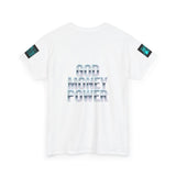 God Money Power Tee — Retro Neon Graphic T-Shirt