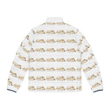 GMP Logo All-Over Print Puffer Jacket — Men's Lightweight Quilted Coat