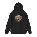 God Money Power Hoodie — Vintage Emblem Graphic Hooded Sweatshirt