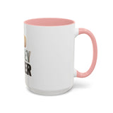 God Money Power Accent Coffee Mug — Inspirational Faith & Wealth Quote