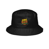 Embroidered "Good Vibes" Bucket Hat — Retro Floral Logo Sun Hat