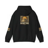 Pyramid Sunburst Hoodie — Mystical Egyptian Graphic Hooded Sweatshirt