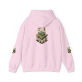 God Power Hoodie — Vintage Stack of Cash Faith Graphic Hooded Sweatshirt