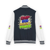Letterman Jacket — GMP Good Money Power Colorful Splash Varsity Coat