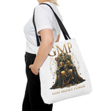 GMP 'Gold Money Power' Tote Bag — Luxurious King on Throne All-Over Print