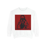 Graphic Sweatshirt — 'Blessed Rebel' Vintage Jesus Masked Design