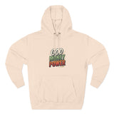 God Money Power Hoodie — Retro Bold Graphic Pullover