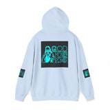 God, Money & Power Hoodie — Neon Retro Graphic Pullover