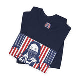 God Money Power Tee — Patriotic Bandana Saint Graphic T-Shirt