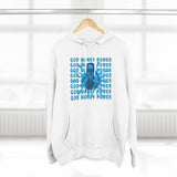 God Money Power Hoodie — Graphic Three-Panel Fleece Pullover