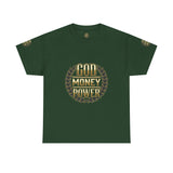 God Money Power Tee — Inspirational Faith & Success Graphic T-Shirt