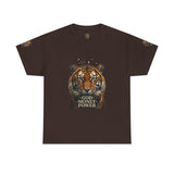 Tiger Graphic Tee — 'God • Money • Power' Bold Vintage Animal Shirt