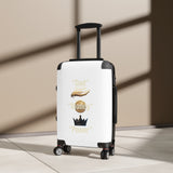 Suitcase — 'God Money Power' Graphic Carry-On Luggage