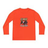 Youth Long Sleeve Tee — GMP (God Money Power) Eagle Graphic