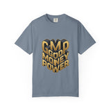 Good Money Power Graphic Tee — GMP 3D Gold Lettering T-Shirt