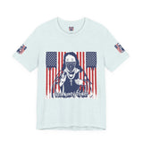God Money Power Tee — Patriotic Bandana Saint Graphic T-Shirt